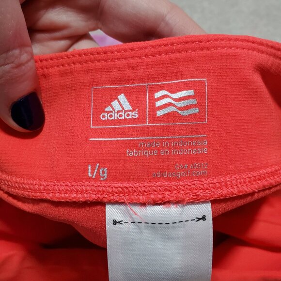 ADIDAS Pull-On Golf Skort Shorts Skirt Pleated Lined Sport Stretch Women's Large - Picture 10 of 15